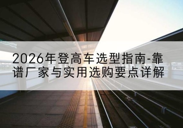 马关登高车厂家推荐-2026年登高车选型指南-靠谱厂家与实用选购要点详解
